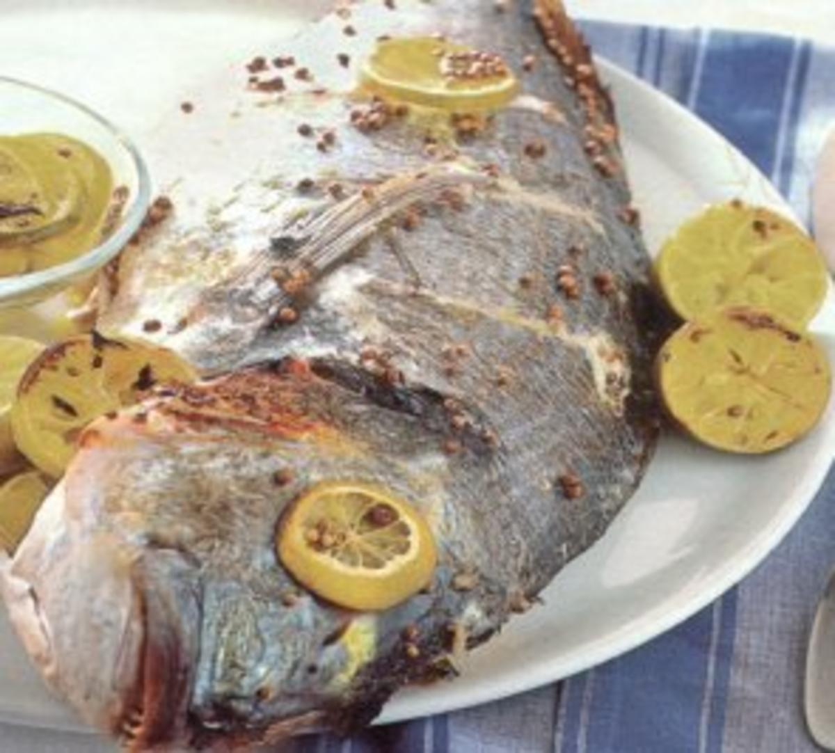 Bilder für fisch goldbrasse mit koriander und zitrone - Rezept