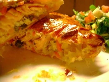 Fisch: Lachsforelle in Blätterteig - Rezept