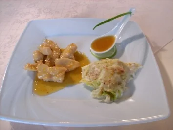 Rezept: Gratinierte Wirsingbällchen mit Pancetta und Aprikosen- Hähnchenbrust Gratinierte Wirsingbällchen mit Pancetta und Aprikosen- Hähnchenbrust - Rezept