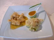 Rezept: Gratinierte Wirsingbällchen mit Pancetta und Aprikosen- Hähnchenbrust Gratinierte Wirsingbällchen mit Pancetta und Aprikosen- Hähnchenbrust - Rezept