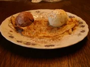 Crepe mit karamellisiertem Apfel - Rezept