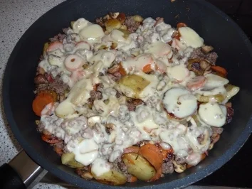 Rezept: Kartoffel - Champignon Pfanne Kartoffel - Champignon Pfanne - Rezept