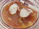 Stachelbeersuppe mit Bananenklößchen - Rezept
