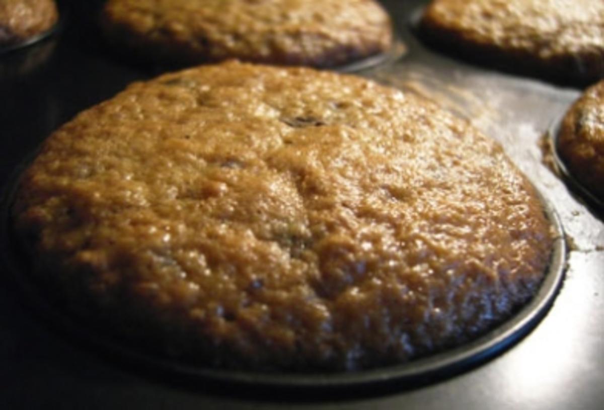 Muffins: Banane Schoko mit Nougatkern - Rezept