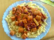 Rezept: einfaches Wurstgulsch einfaches Wurstgulsch - Rezept