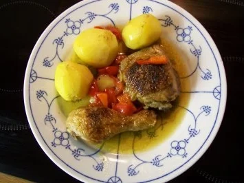 Geschmorte Hähnchenkeulen - Rezept - Bild Nr. 2