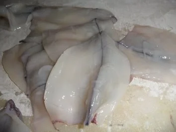 Gebratene Sepia (Tintenfisch) auf scharzen Bandnudeln mit Tomatensoße - Rezept - Bild Nr. 6