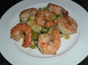 ***Garnelen auf Lauchbett*** - Rezept