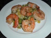 ***Garnelen auf Lauchbett*** - Rezept