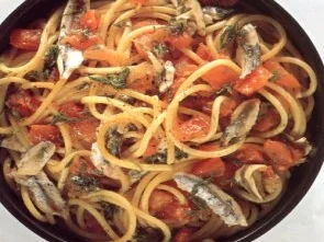 Rezept: erster gang BUCATINI CON ALICI erster gang BUCATINI CON ALICI - Rezept