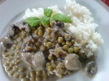 Champignons in Gorgonzola-Sahne - Rezept