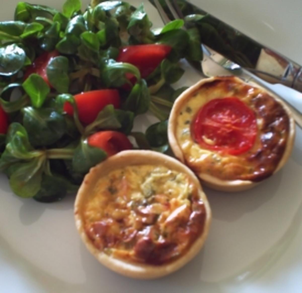 Mini Quiches – 12 Stück - Rezept