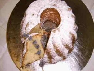 Rezept: Apfel-Lavendelkuchen an Vanilleschaum Apfel-Lavendelkuchen an Vanilleschaum - Rezept