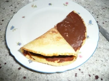 Minipfannkuchen mit Schokofüllung - Rezept