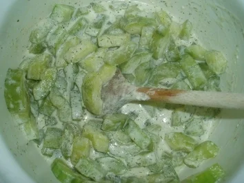 Gedünstetes Gurkengemüse - Rezept