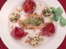 Erdbeeren im Schinkenkleid mit mariniertem Mozzarella - Rezept