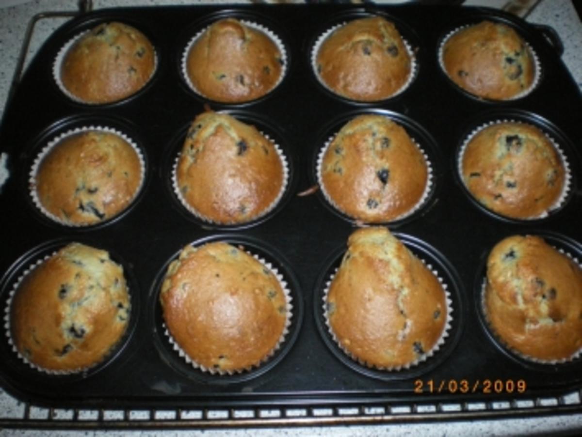 Bilder für Heidelbeer-Krokant-Muffins Rezept