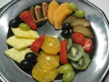 Überbackener FRÜCHTETELLER mit Prosecco - Sabajone  &  Pistazieneiscreme - Rezept