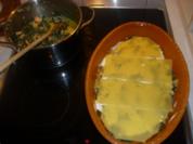Spinat-Lachs-Schafskäse-Lasagne - Rezept