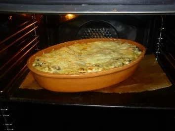 Rezept: Spinat-Lachs-Schafskäse-Lasagne Bild Nr. 4 Spinat-Lachs-Schafskäse-Lasagne - Rezept - Bild Nr. 4