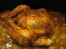 Mediterranes Brathähnchen mit Sauce und selbstgemachten Pommes Frites - Rezept
