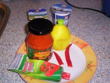 Scharfe Joghurtsoße - Rezept