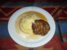 Faschiertes Butterschnitzel mit Kartoffelpüree - Rezept