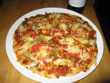 Rezept: Pizza auf MEINE ART 2 Stück / saftig Pizza auf MEINE ART 2 Stück / saftig - Rezept