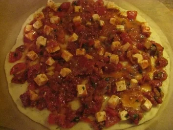 Rezept: Pizza auf MEINE ART 2 Stück / saftig Pizza auf MEINE ART 2 Stück / saftig - Rezept