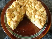 Krümeltorte mit Äpfeln - Rezept
