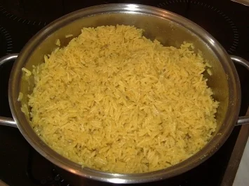 Hähnchen im Bratschlauch mit Curry-Reis - Rezept - Bild Nr. 4