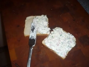 Rezept: Sauerrahm - Toast mit Schinken Bild Nr. 2 Sauerrahm - Toast mit Schinken - Rezept - Bild Nr. 2