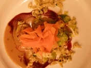 Kalbsmedaillon an Pfifferling-Rahmsoße dazu Kräuterknöpfle - Rezept