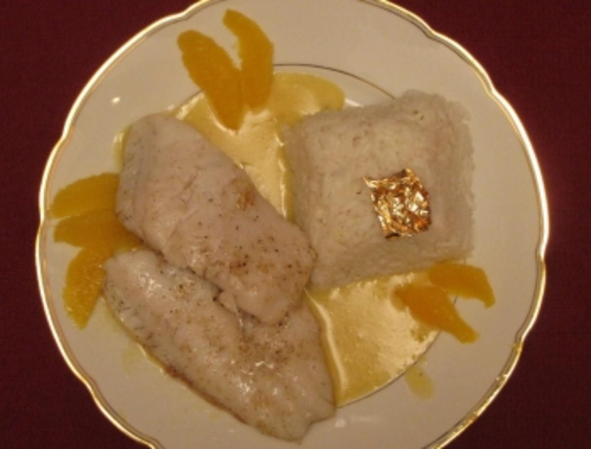 Zanderfilet mit Orangen-Meerrettich-Soße (Geheimnis der kleinen Meerjungfrau) - Rezept