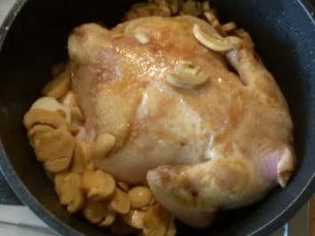 Poulet chasseur - Flambiertes Hähnchen - Rezept - Bild Nr. 4