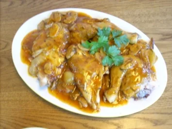 Poulet chasseur - Flambiertes Hähnchen - Rezept - Bild Nr. 2