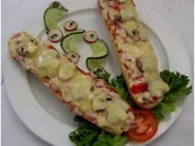 Zwiebel-Schinken-Baguette - Rezept