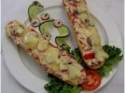 Rezept: Zwiebel-Schinken-Baguette Zwiebel-Schinken-Baguette - Rezept