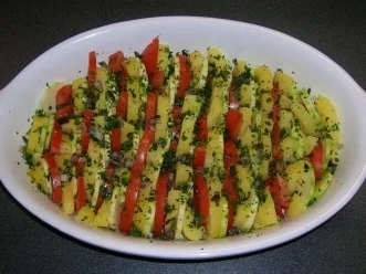 Kartoffel-Zucchini-Gratin mit Tomaten - Rezept - Bild Nr. 2