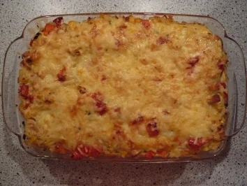 Scharfer Reisauflauf - Rezept