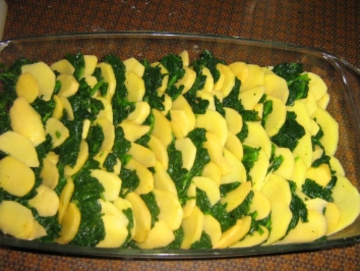 Gorgonzola - Kartoffel - Spinat - Gratin - Rezept - Bild Nr. 3