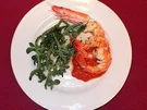 Gebratene Scampi auf Sauce Rouille - Rezept