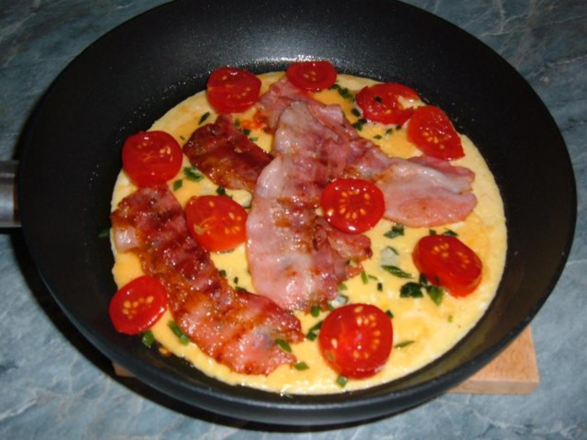 Omelett :  Speckomelett - Rezept - Bild Nr. 2