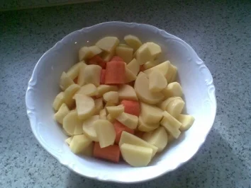 Cremige Kartoffel-Möhren-Suppe - Rezept