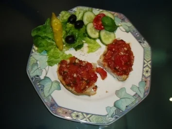 Bruschetta von mir-das Brot von italy - Rezept