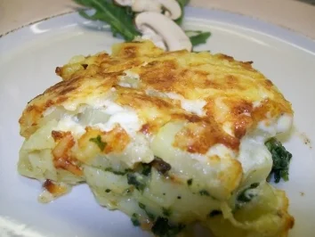 Kartoffel-Spinat-Gratin - Rezept