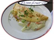 Gemüse-Pfannkuchen mit Käse - Rezept