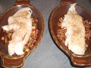 Fischfilet gebacken mit Tomaten...(griechisch) - Rezept - Bild Nr. 7