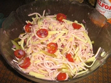 Straßburger Wurstsalat ala Rosa - Rezept - Bild Nr. 3