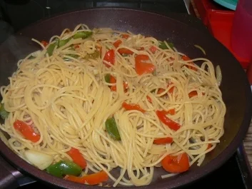 Neue Nudelrestepfanne - Rezept